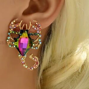 Anthropologe Multicolor Scorpion Earrings